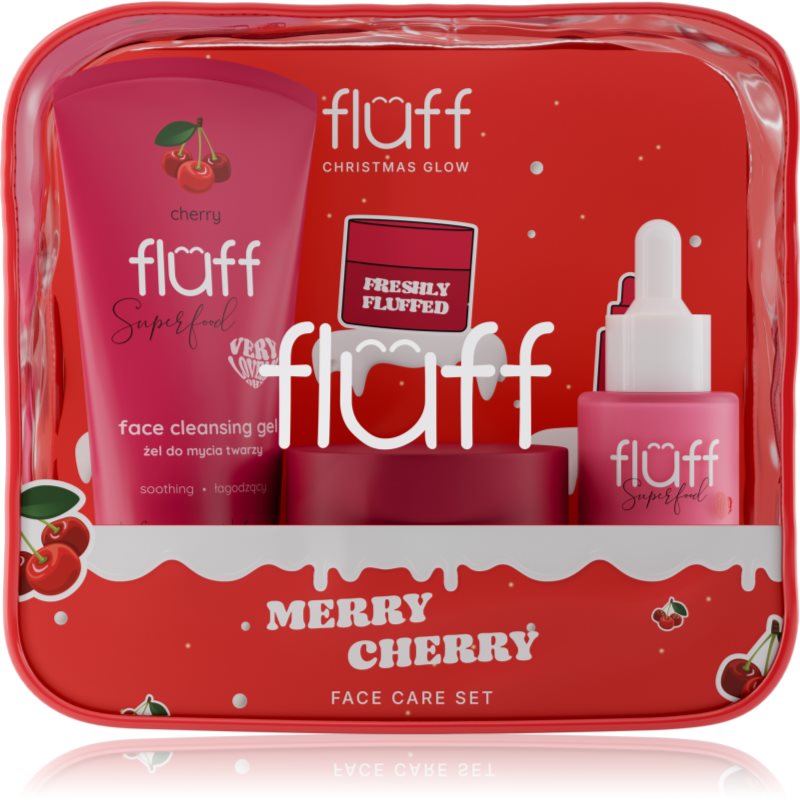 Fluff Christmas Glow Merry Cherry коледен подаръчен комплект за лице - Комплект - Сравни цени от 1 магазин с безплатна доставка
