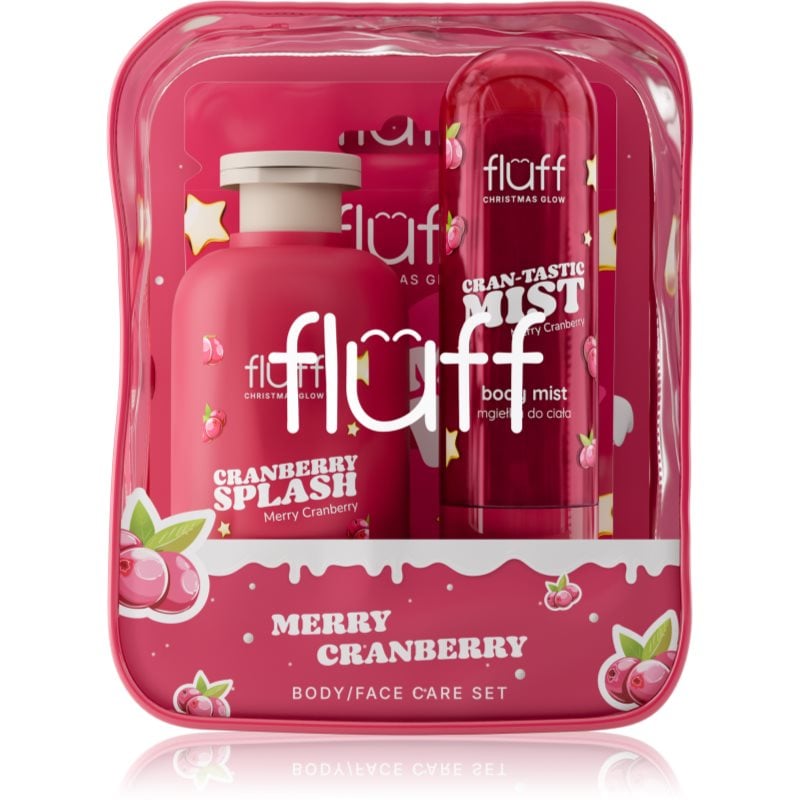 Fluff Christmas Glow Merry Cranberry коледен подаръчен комплект