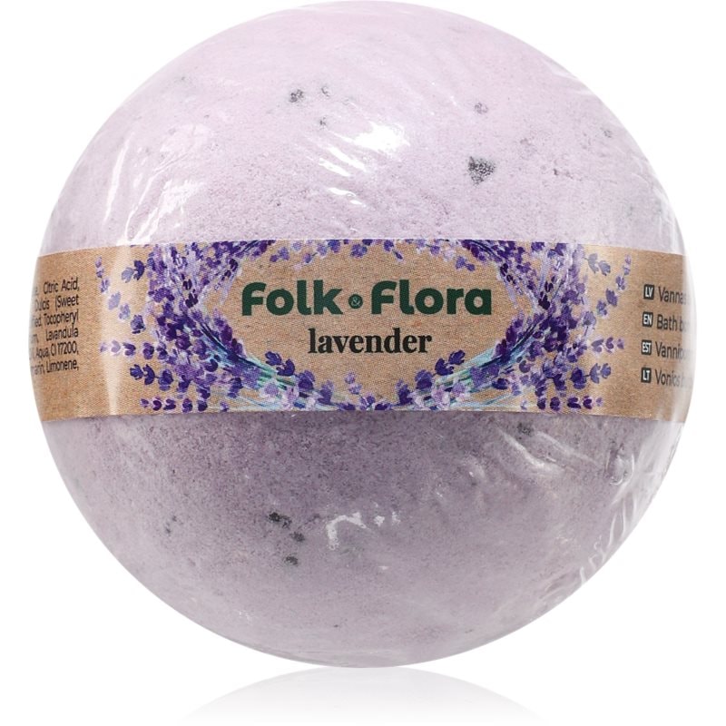 Folk & Flora Lavender бомбичка за вана с успокояващ ефект - Грижа за тяло - Сравни цени от 1 магазин с безплатна доставка