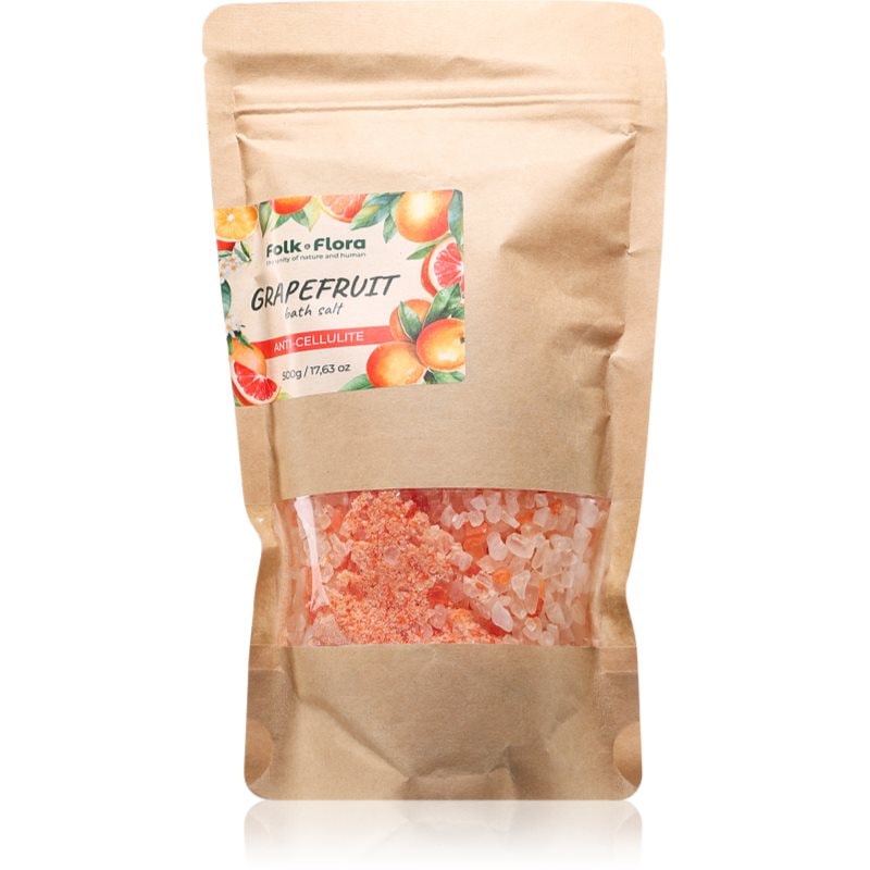 Folk & Flora Grapefruit соли за вана с успокояващ ефект - Грижа за тяло - Сравни цени от 1 магазин с безплатна доставка