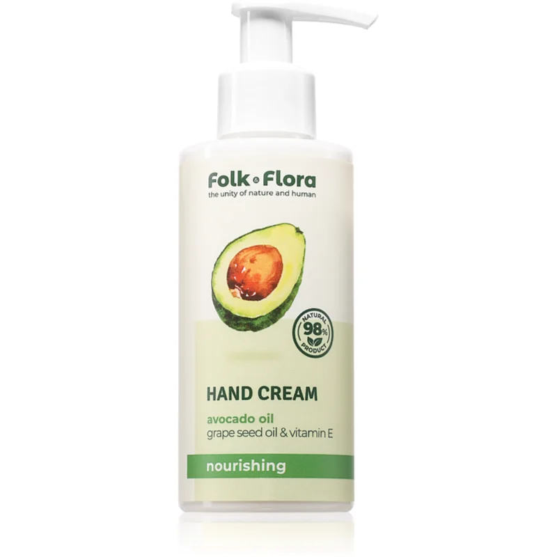 Folk & Flora Avocado Oil подхранващ крем за ръце - Грижа за тяло - Сравни цени от 1 магазин с безплатна доставка