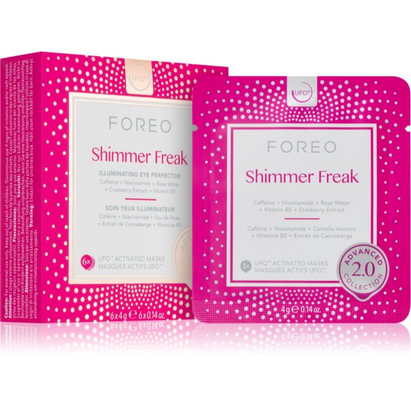 FOREO UFO™ Shimmer Freak освежаваща маска против тъмни кръгове под очите - Грижа за лице - Сравни цени от 1 магазин с безплатна доставка