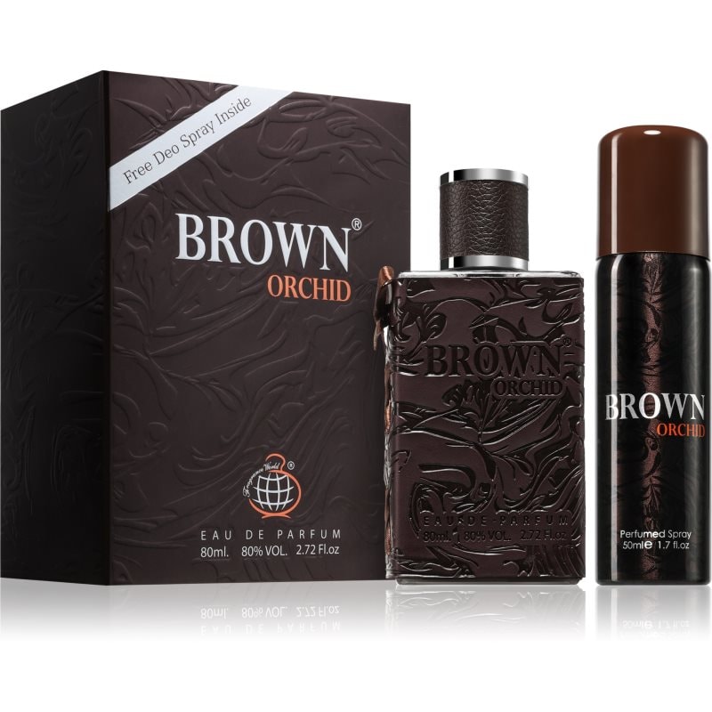 Fragrance World Brown Orchid подаръчен комплект за мъже - Комплект - Сравни цени от 1 магазин с безплатна доставка