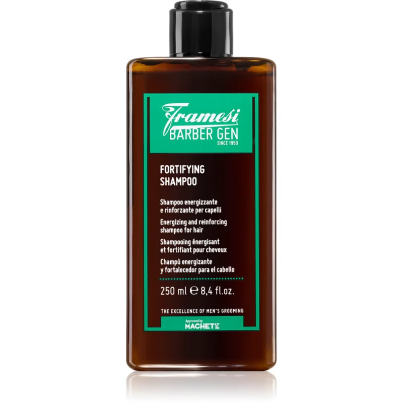Framesi Barber Gen Fortifying подсливащ шампоан за слаба, склонна към оредяване коса