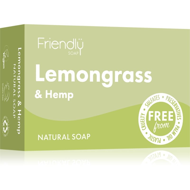 Friendly Soap Natural Soap Lemongrass & Hemp натурален сапун - Грижа за тяло - Сравни цени от 1 магазин с безплатна доставка