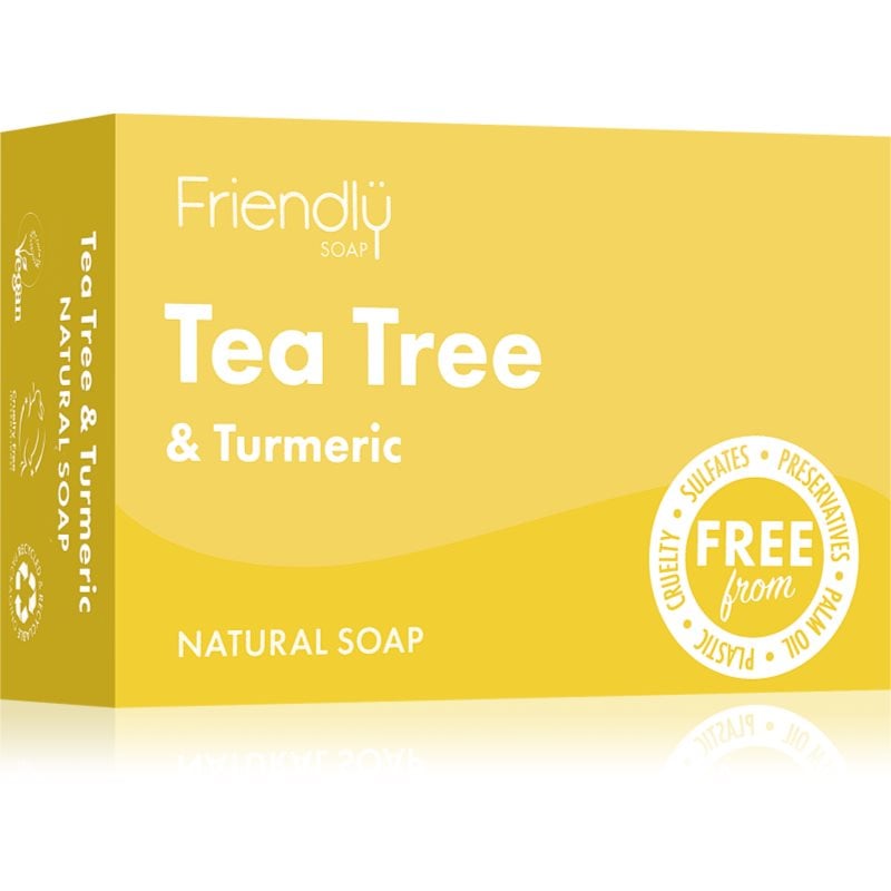 Friendly Soap Natural Soap Tea Tree & Turmeric натурален сапун 95 гр.
