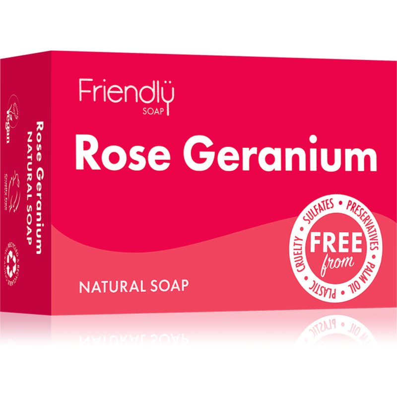Friendly Soap Friendly Soap Natural Soap Rose Geranium натурален сапун - Унисекс парфюм 95мл - Сравни цени от 1 магазин с безплатна доставка