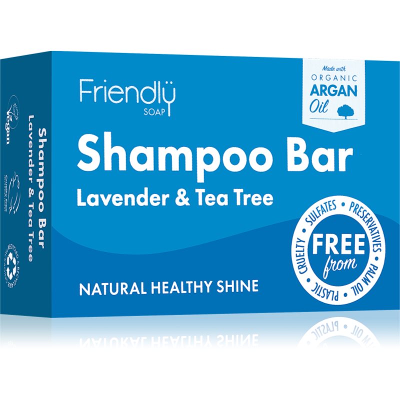 Friendly Soap Natural Shampoo Bar Lavender and Tea Tree натурален сапун За коса - Грижа за коса - Сравни цени от 1 магазин с безплатна доставка