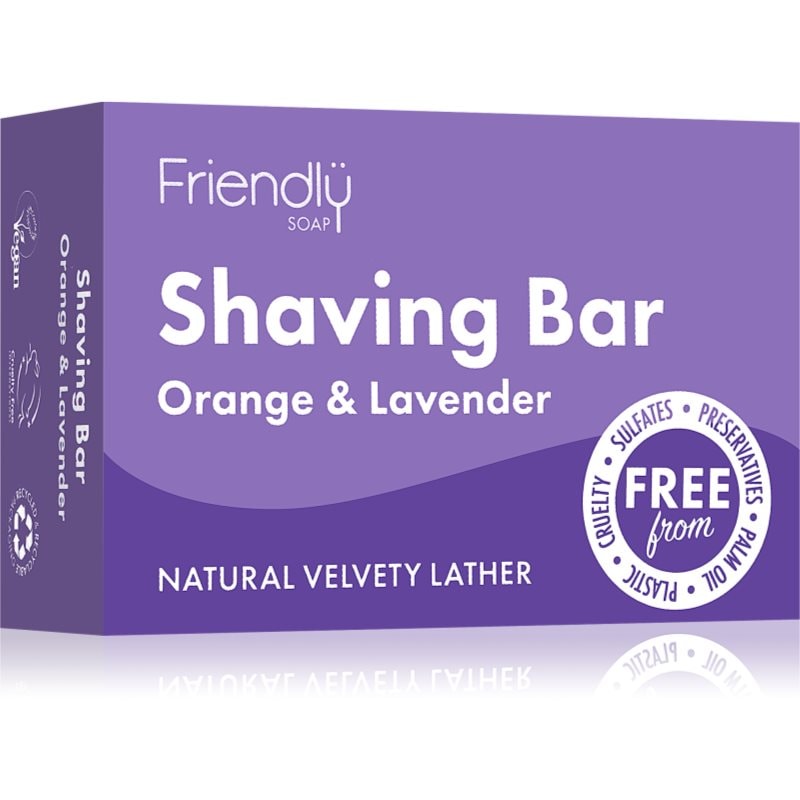 Friendly Soap Shaving Bar Orange & Lavender натурален сапун бръснене - Грижа за тяло - Сравни цени от 1 магазин с безплатна доставка