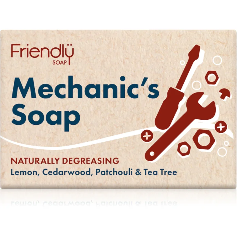 Friendly Soap Mechanic's Bar естествен твърд сапун за лице и тяло