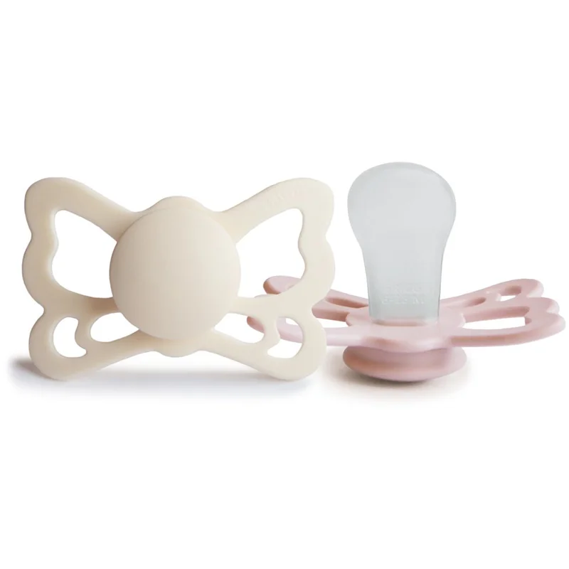 FRIGG Butterfly Size 2:6-18 months биберон Cream/Blush - Грижа за тяло - Сравни цени от 1 магазин с безплатна доставка