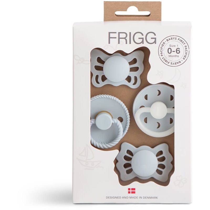 FRIGG Baby's First Pacifier Moonlight Sailing биберон Powder Blue - Грижа за тяло - Сравни цени от 1 магазин с безплатна доставка