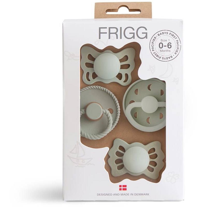 FRIGG Baby's First Pacifier Moonlight Sailing биберон Sage - За деца - Сравни цени от 1 магазин с безплатна доставка