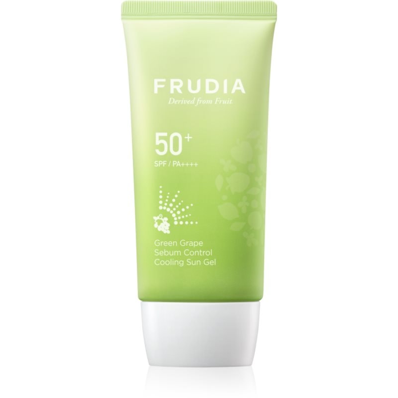 Frudia Sun Green Grape Sebum Control слънцезащитен хидратиращ гел за смесена и мазна кожа SPF 50+ 50 гр. - Грижа за тяло - Сравни цени от 1 магазин с безплатна доставка