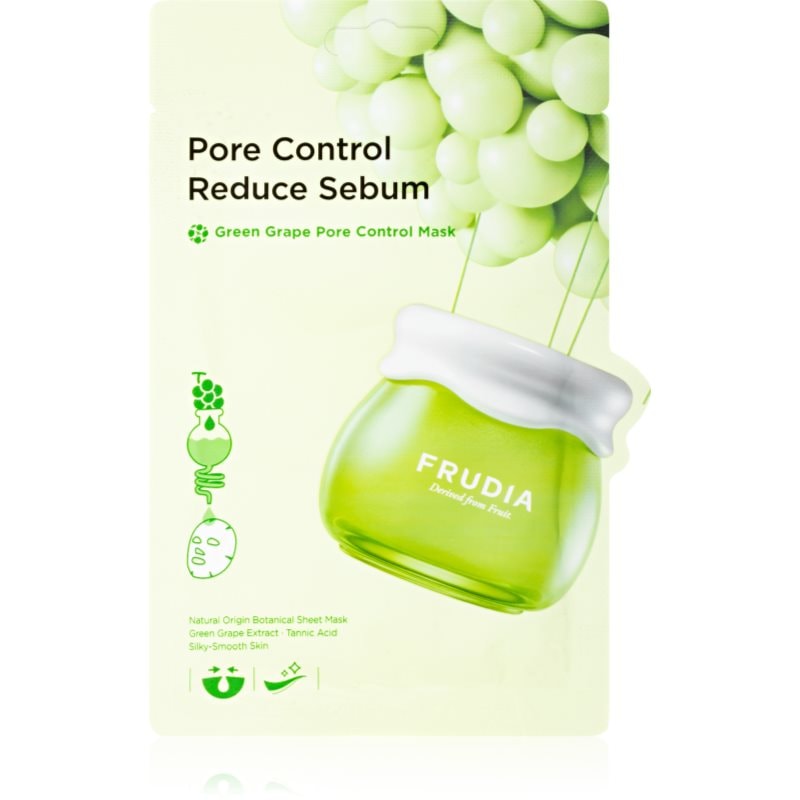 Frudia Green Grape платнена маска за стягане на порите - Грижа за лице - Сравни цени от 1 магазин с безплатна доставка