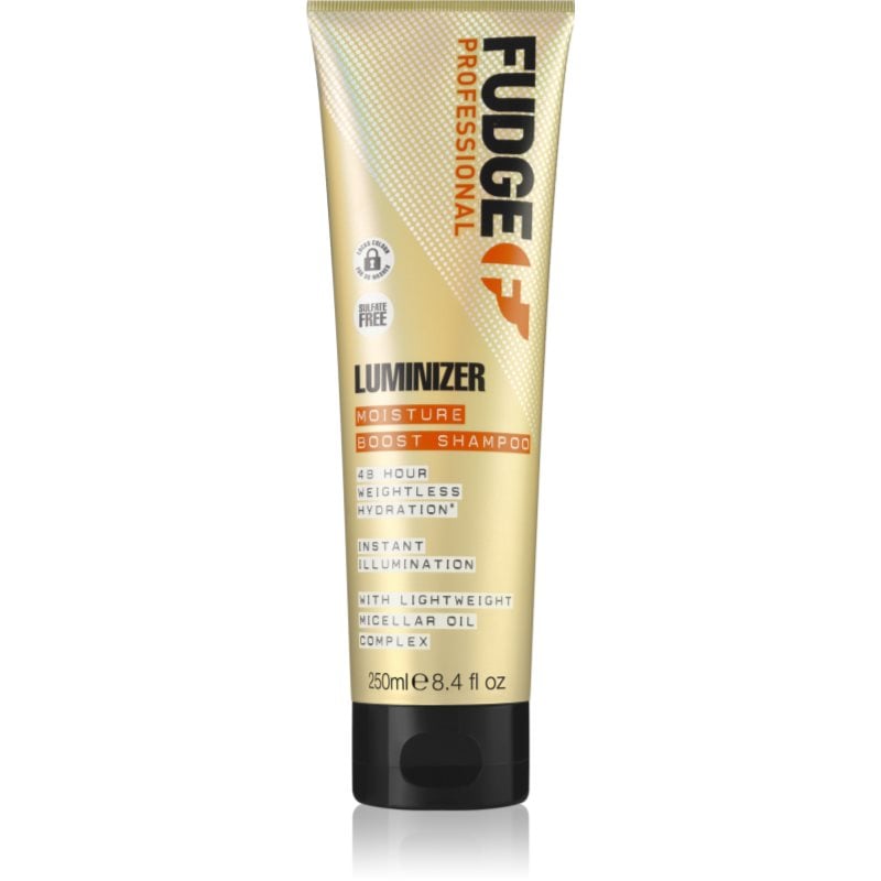 Fudge Luminizer Moisture Boost Shampoo хидратиращ шампоан за защита на цвета за ядисана и увредена коса