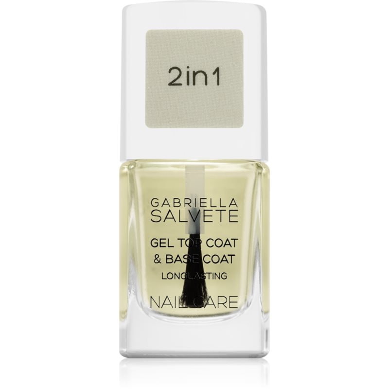 Gabriella Salvete Gabriella Salvete Nail Care Top & Base Coat базов и финален топ лак за нокти с гел текстура - Унисекс парфюм 11мл - Сравни цени от 1 магазин с безплатна доставка
