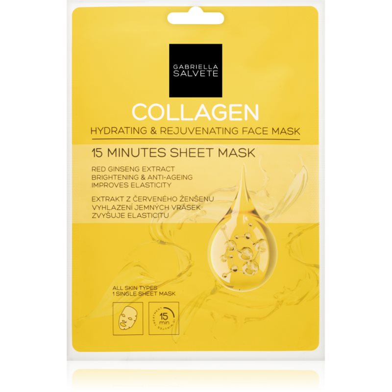 Gabriella Salvete Face Mask Collagen платнена маска за освежаване и изглаждане на кожата - Грижа за лице - Сравни цени от 1 магазин с безплатна доставка