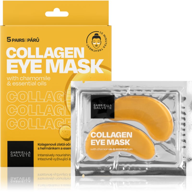 Gabriella Salvete Eye Mask Collagen Gold околоочна маска против отоци и тъмни кръгове с колаген - Грижа за лице - Сравни цени от 1 магазин с безплатна доставка