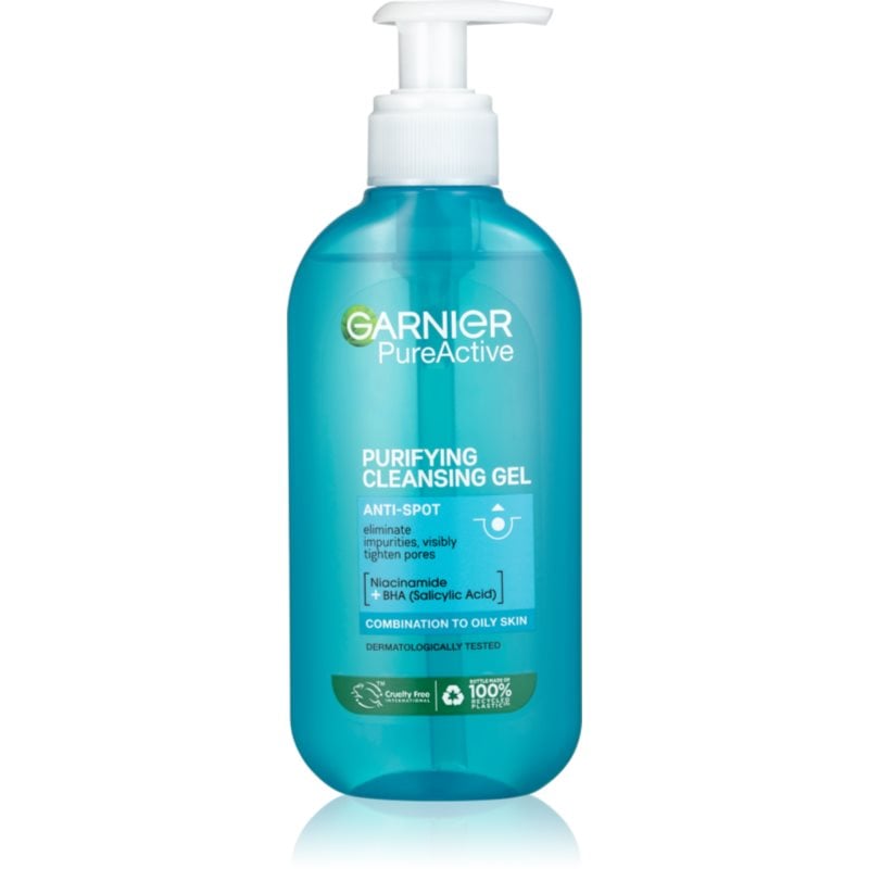 Garnier Pure почистващ гел за проблемна кожа, акне