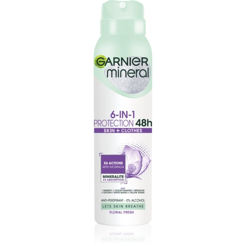 Garnier Mineral 5 Protection антиперспирант-спрей без алкохол 48 h