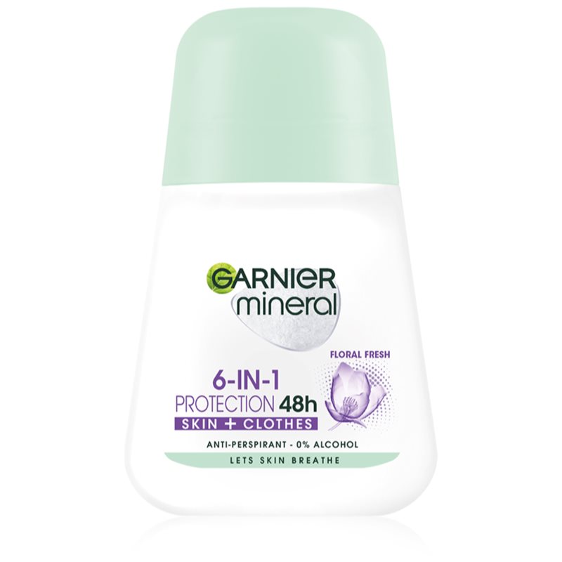 Garnier Mineral 5 Protection рол- он против изпотяване 48 часа (Floral Fresh) - Грижа за тяло - Сравни цени от 1 магазин с безплатна доставка