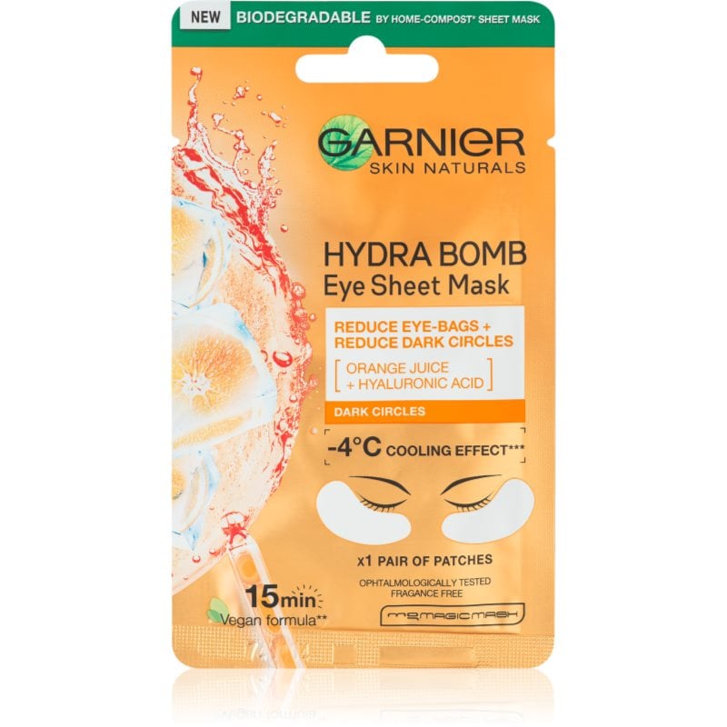 Garnier Skin Naturals Moisture+ Fresh Look енергизираща маска за околоочната зона