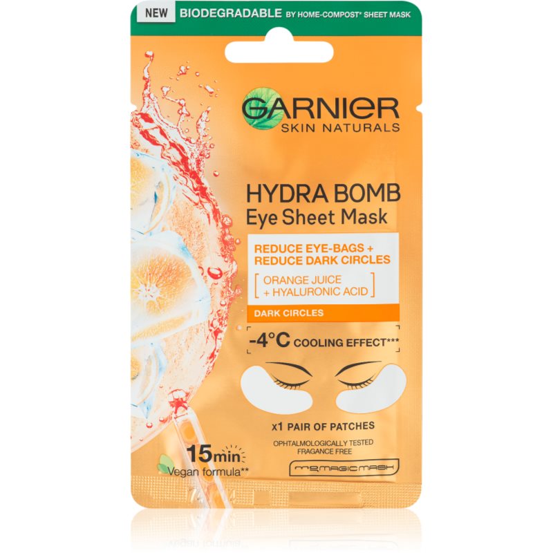 Garnier Skin Naturals Moisture+ Fresh Look енергизираща маска за околоочната зона - Грижа за лице - Сравни цени от 1 магазин с безплатна доставка