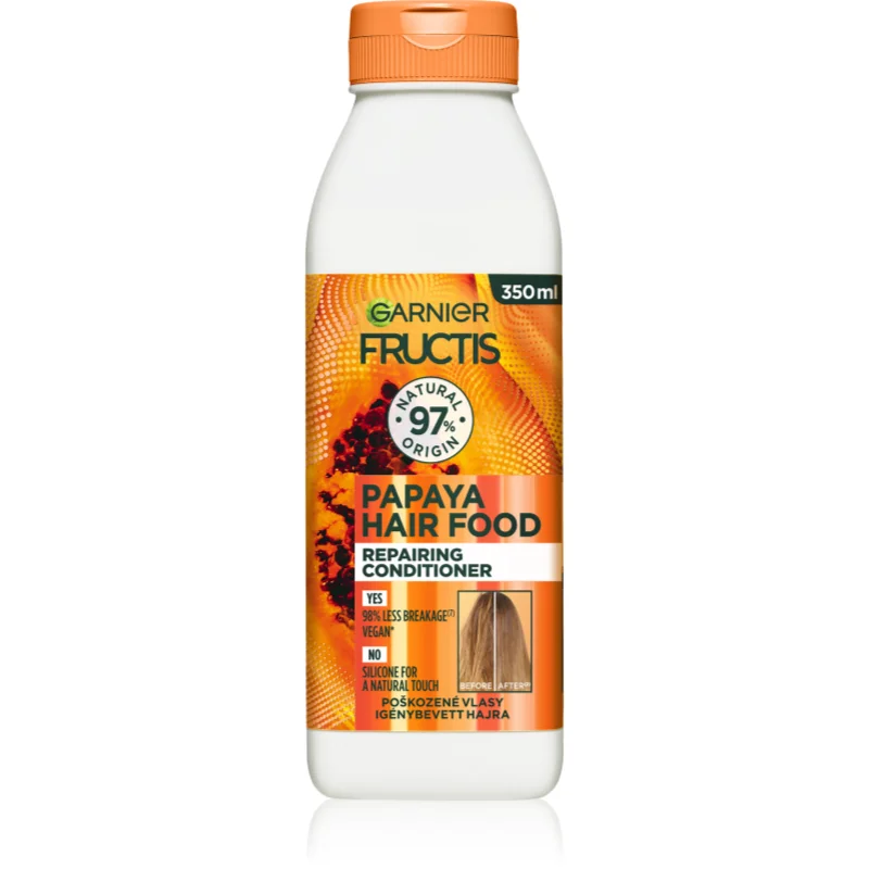 Garnier Fructis Papaya Hair Food регенериращ балсам за увредена коса - Грижа за коса - Сравни цени от 1 магазин с безплатна доставка