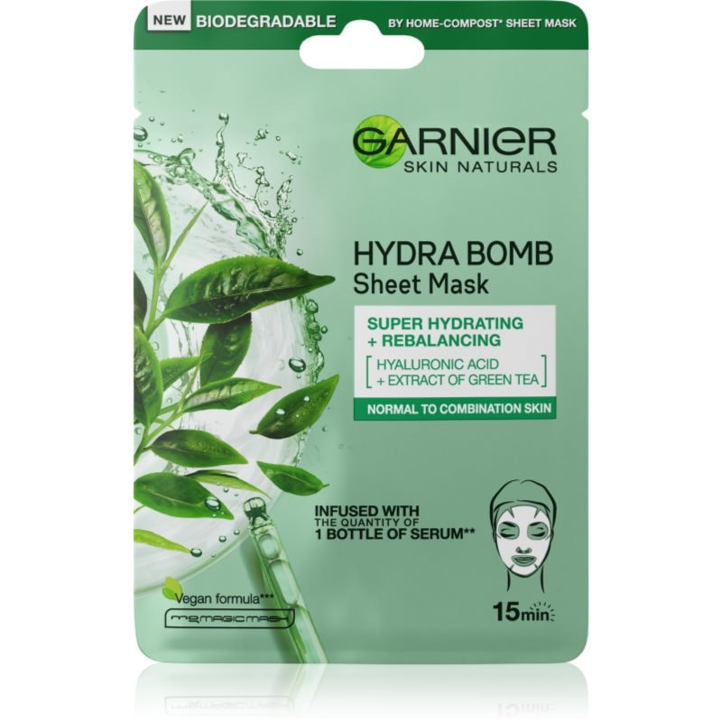 Garnier Skin Naturals Moisture+Freshness силно хидратираща почистваща платнена маска за нормална към смесена кожа - Грижа за лице - Сравни цени от 1 магазин с безплатна доставка
