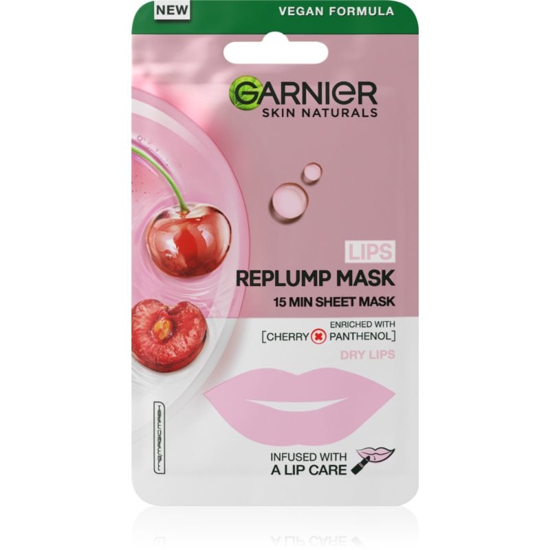 Garnier Skin Naturals Lips Replump Mask изпълваща маска за устни