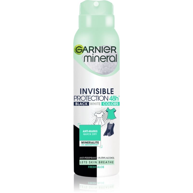 Garnier Garnier Mineral Invisible антиперспирант-спрей - Унисекс парфюм 50мл - Сравни цени от 1 магазин с безплатна доставка