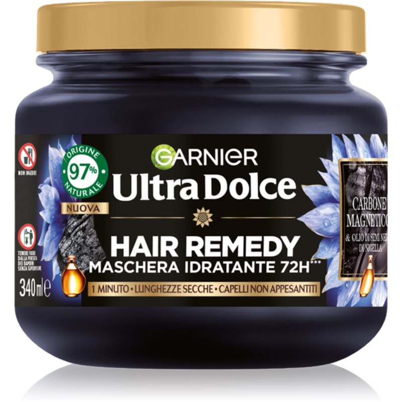 Garnier Garnier Ultra Doux Magnetic Charcoal хидратираща маска за мазен скалп и сухи краища - Унисекс парфюм 340мл - Сравни цени от 1 магазин с безплатна доставка