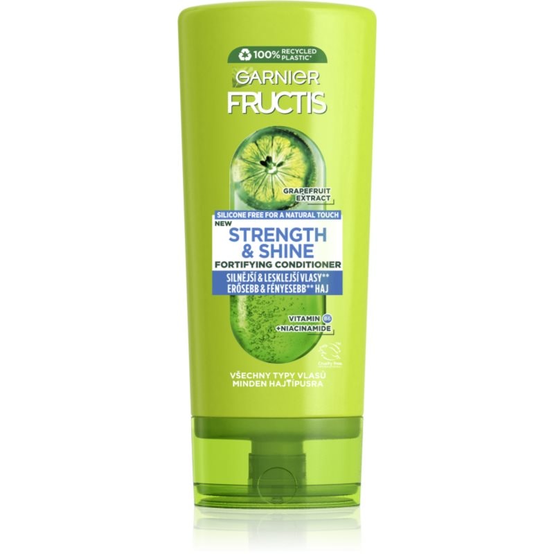 Garnier Garnier Fructis Strength & Shine подсилващ балсам за подсилване и блясък на косата - Унисекс парфюм 200мл - Сравни цени от 1 магазин с безплатна доставка
