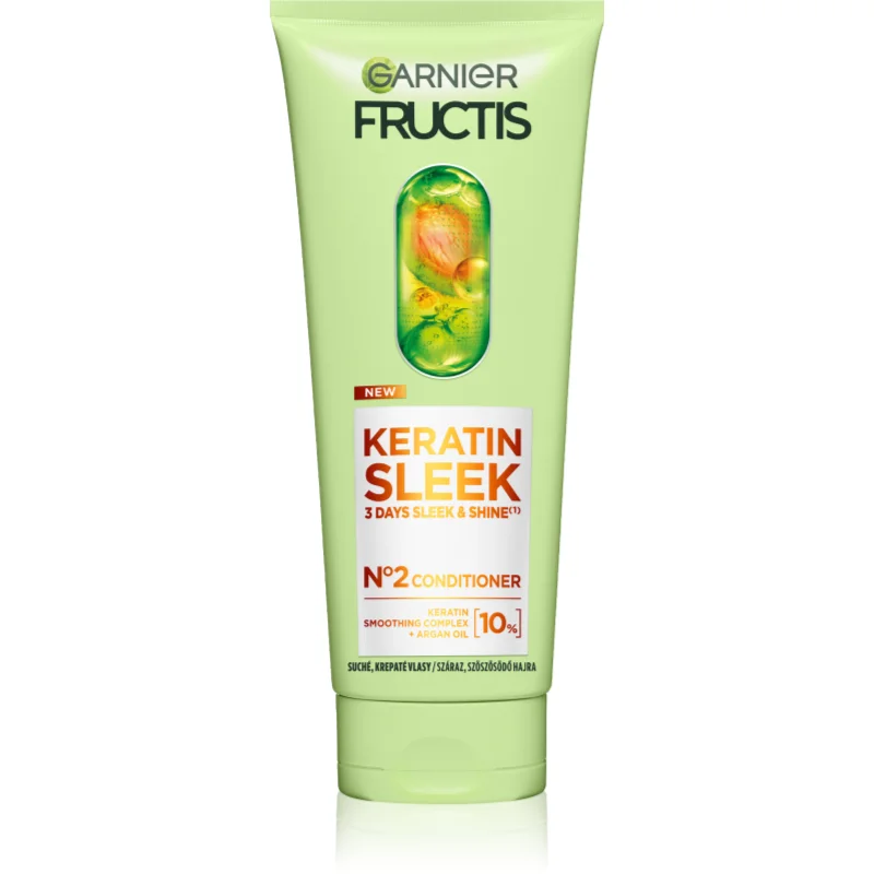 Garnier Fructis Keratin Sleek балсам за суха и крехка коса - Грижа за коса - Сравни цени от 1 магазин с безплатна доставка