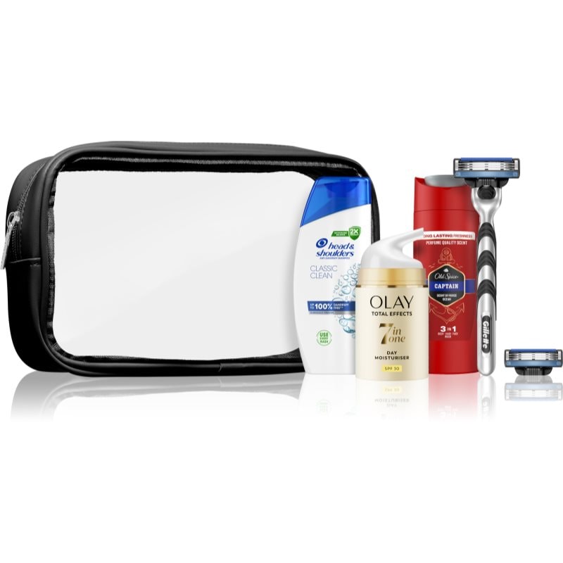 Gillette Travel Set Men комплект за пътуване за мъже - Комплект - Сравни цени от 1 магазин с безплатна доставка