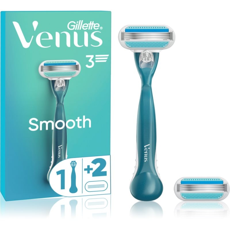 Gillette Venus Smooth самобръсначка +2 резервни глави - Грижа за тяло - Сравни цени от 1 магазин с безплатна доставка