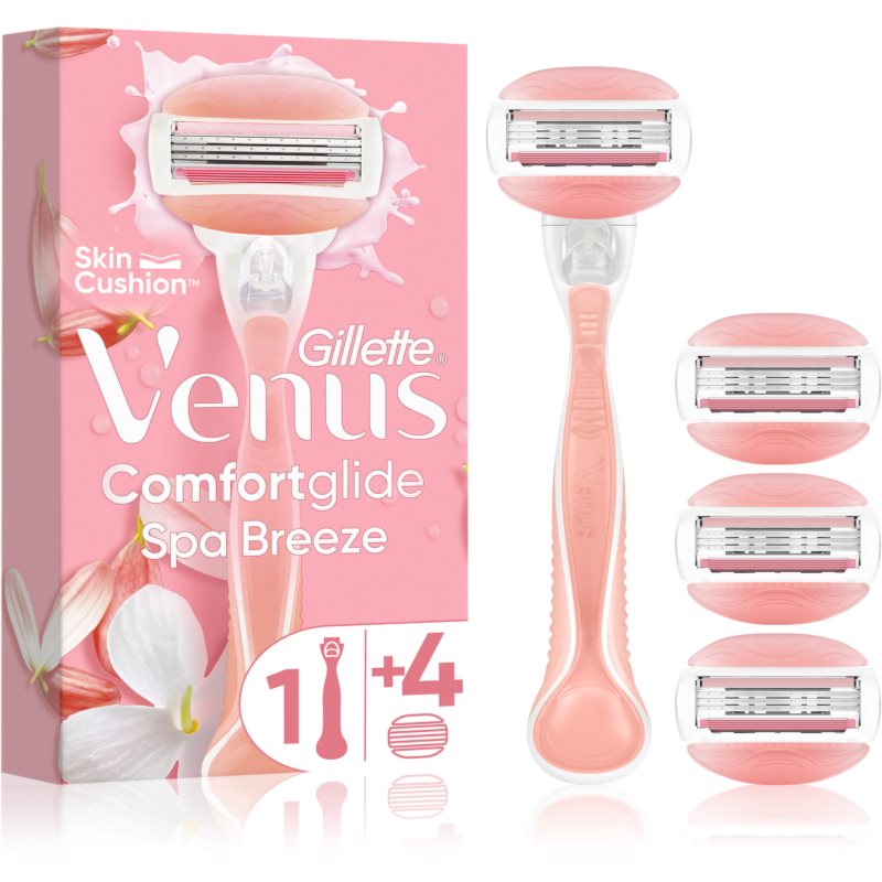 Gillette Venus ComfortGlide Spa Breeze Дамска самобръсначка + резервни ножчета - Електроуред - Сравни цени от 1 магазин с безплатна доставка