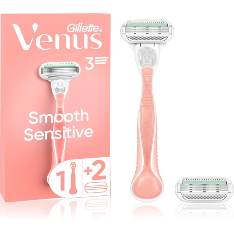 Gillette Venus Sensitive Smooth самобръсначка +2 резервни глави - Електроуред - Сравни цени от 1 магазин с безплатна доставка