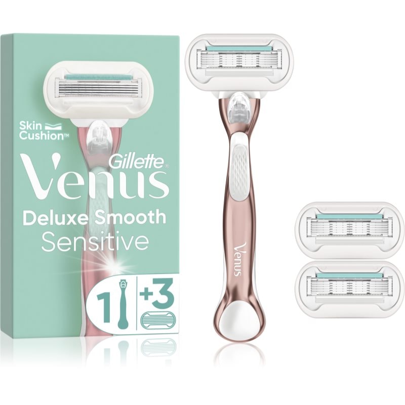 Gillette Venus Deluxe Smooth Sensitive самобръсначка + резервни остриета RoseGold - Електроуред - Сравни цени от 1 магазин с безплатна доставка