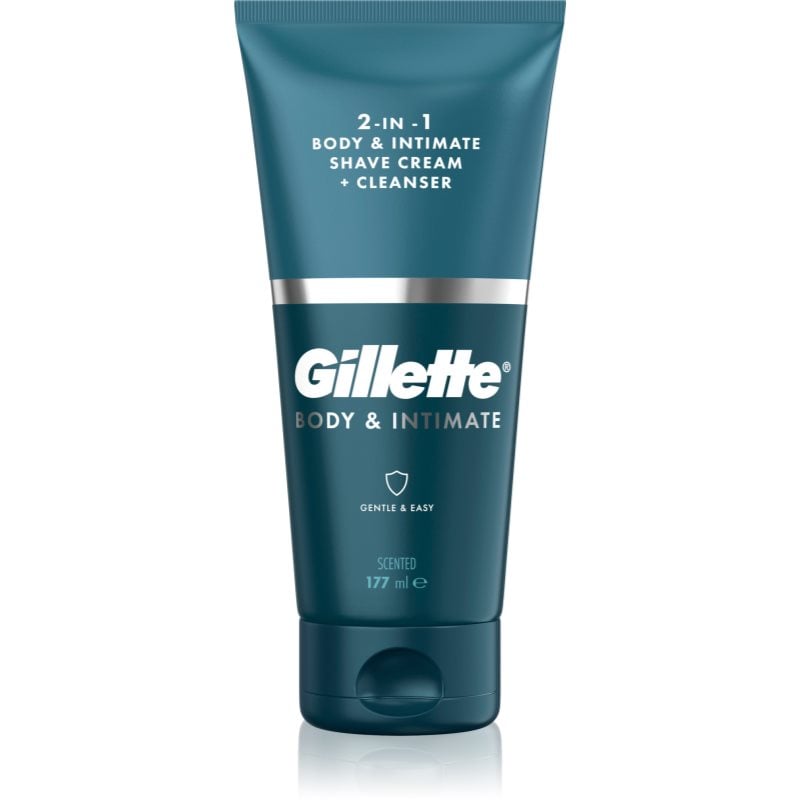 Gillette Body & Intimate 2in1 Shave Cream продукт за бръснене на слабините с измиваща емулсия за мъже