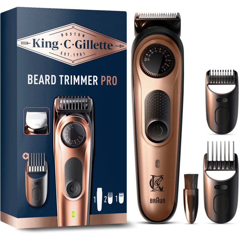 Gillette King C. Beard Trimmer PRO машинка за подстригване на брада за мъже - Електроуред - Сравни цени от 1 магазин с безплатна доставка
