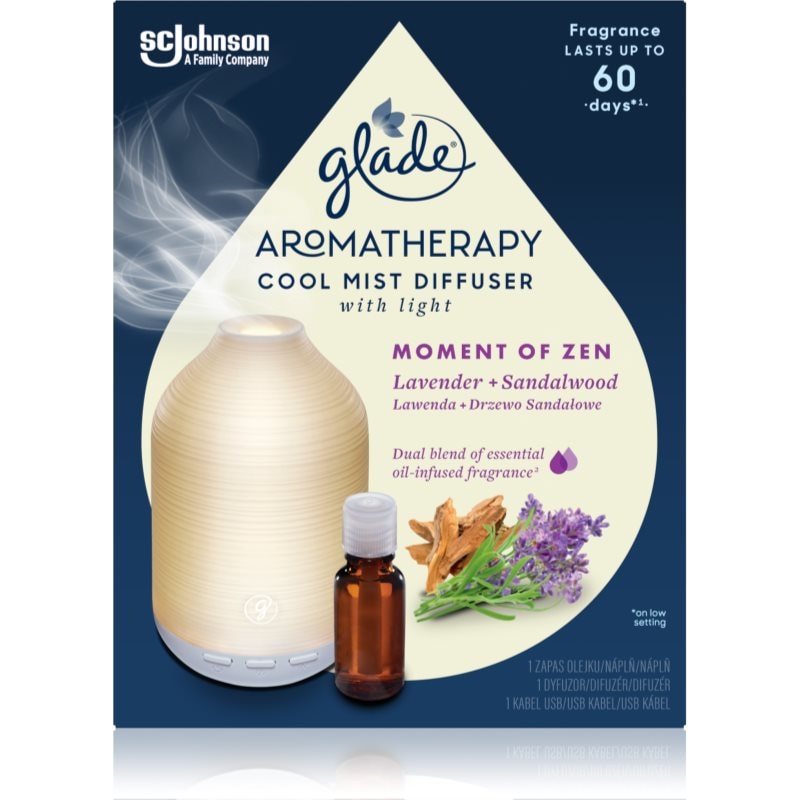 GLADE Aromatherapy Moment of Zen aроматизиращ дифузер с пълнител Lavender + Sandalwood - Аромат - Сравни цени от 1 магазин с безплатна доставка