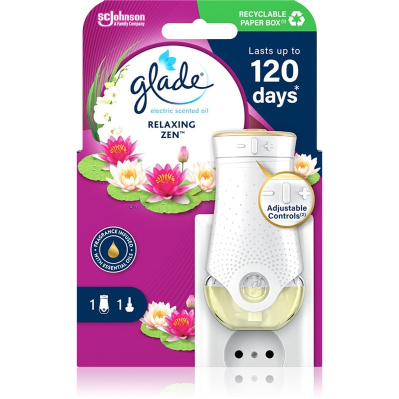 GLADE Relaxing Zen електрически уред за освежаване на въздуха - Аромат - Сравни цени от 1 магазин с безплатна доставка