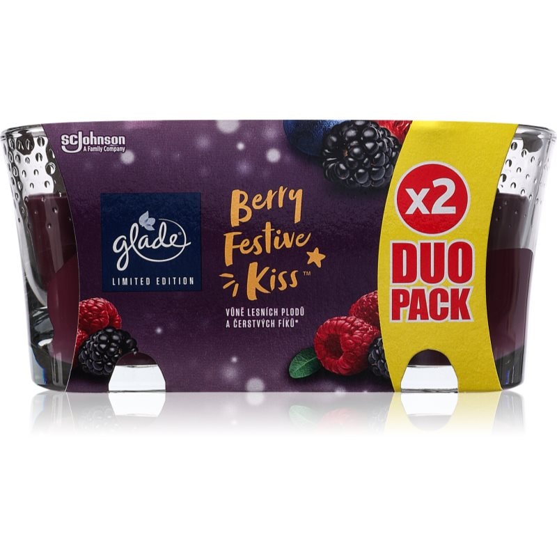 GLADE Berry Festive Kiss DUO ароматна свещ 2x112 гр. - Аромат - Сравни цени от 1 магазин с безплатна доставка