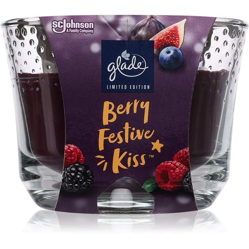 GLADE Berry Festive Kiss ароматна свещ 204 гр. - Аромат - Сравни цени от 1 магазин с безплатна доставка