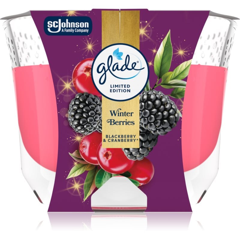 GLADE Winter Berries ароматна свещ 204 гр.
