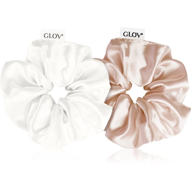 GLOV Satin Scrunchies M ластици за коса Sparkling Wine/Beige - Грижа за коса - Сравни цени от 1 магазин с безплатна доставка