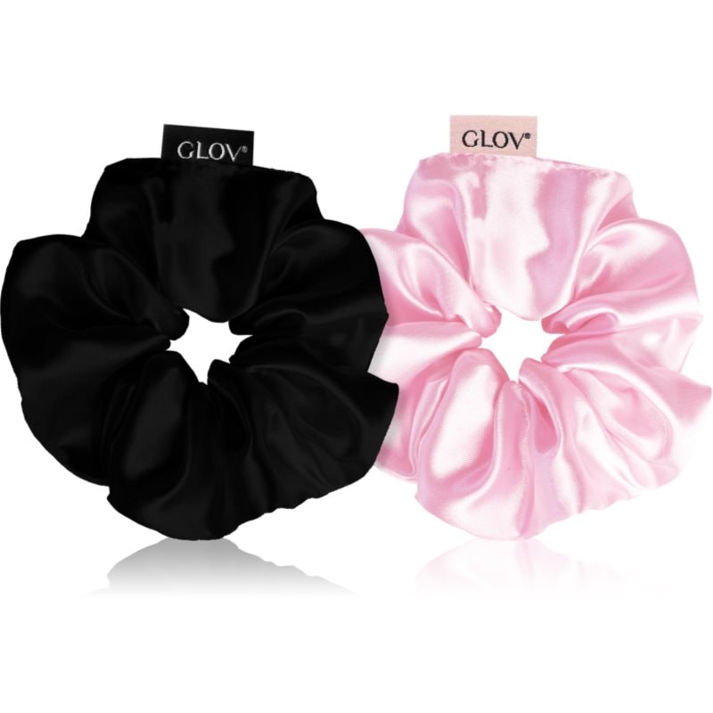 GLOV Satin Scrunchies S ластици за коса Pink/Black - Грижа за коса - Сравни цени от 1 магазин с безплатна доставка