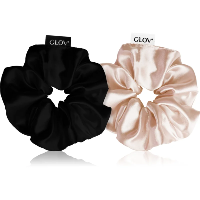 GLOV Satin Scrunchies S ластици за коса Sparkling Wine/Black - Грижа за коса - Сравни цени от 1 магазин с безплатна доставка
